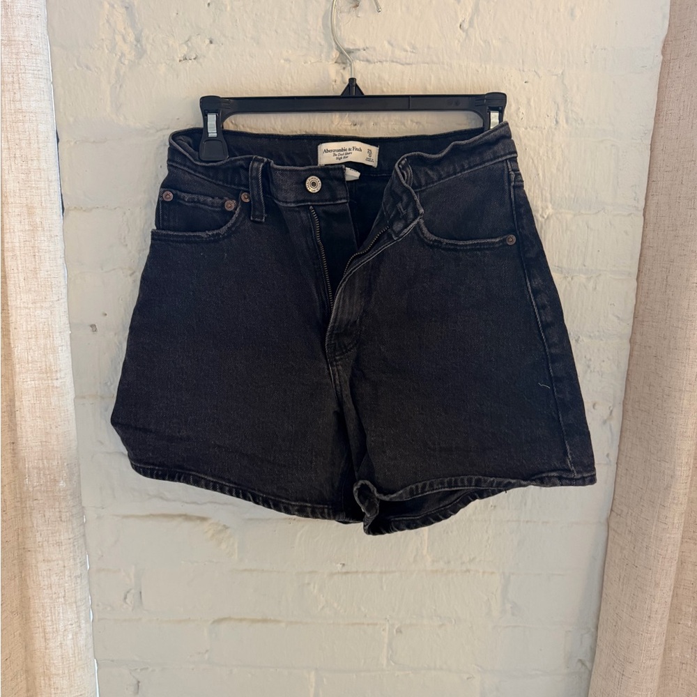 Abercrombie & Fitch Black Denim Jean Shorts